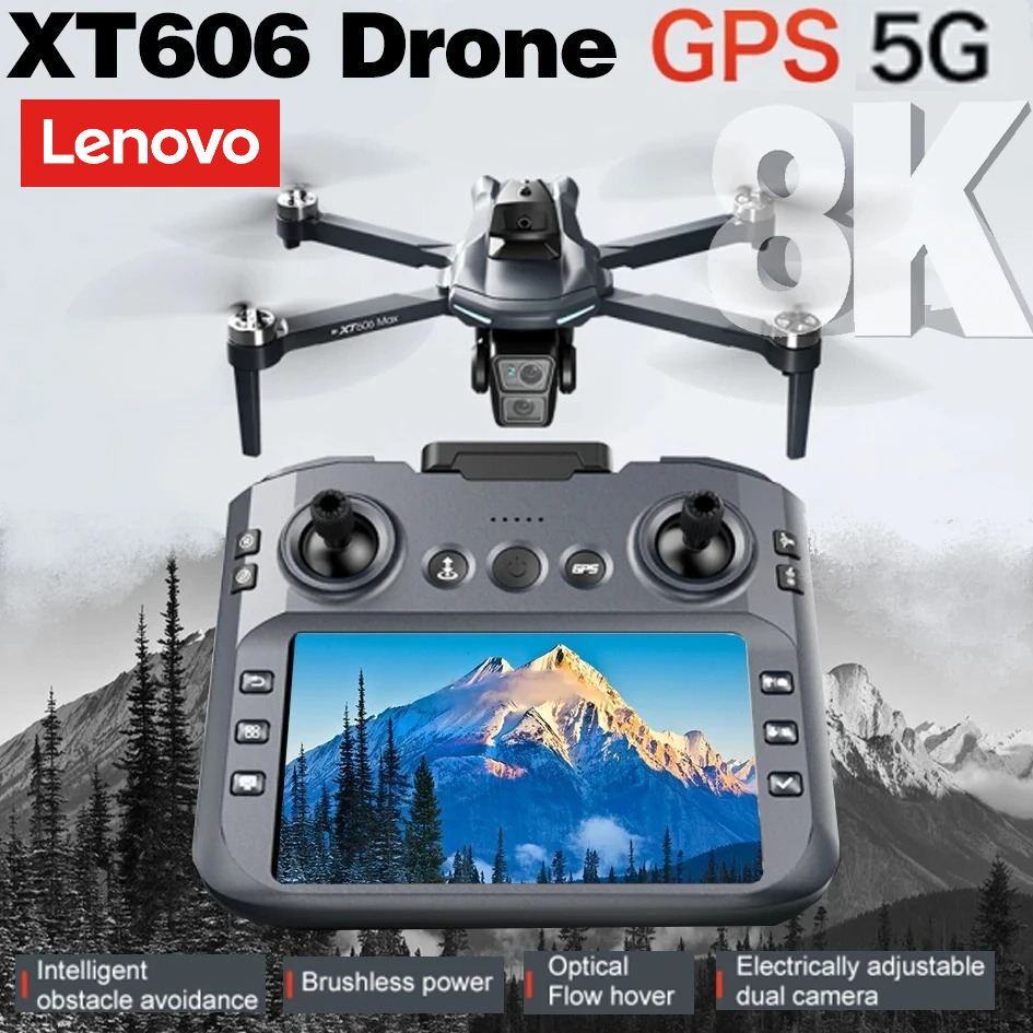 Drone Camera Thermal - Lenovo XT606 Drone Professional 8K HD