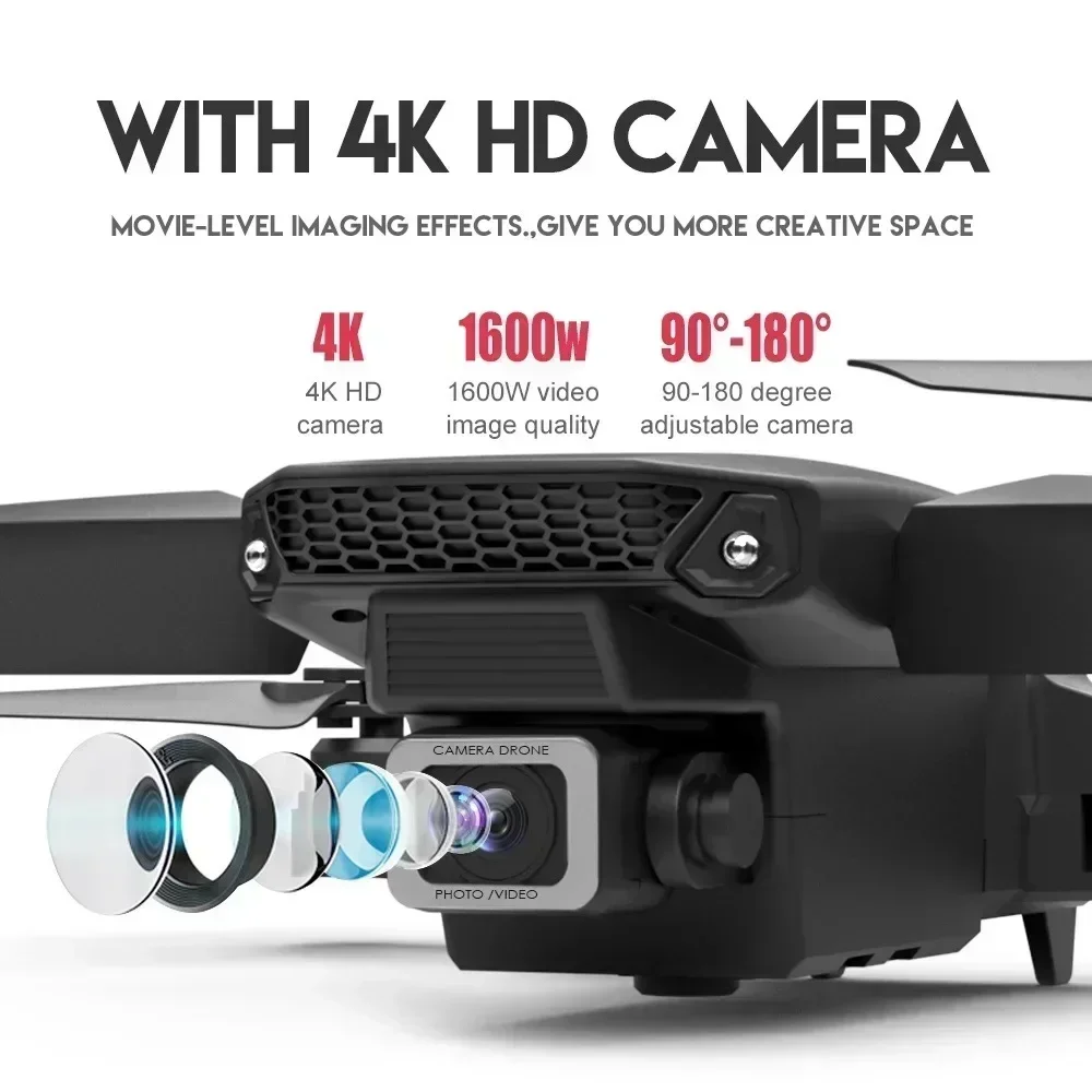 E88 Pro WIFI FPV Drone Wide An - Drone Camera 4K 评论和价格