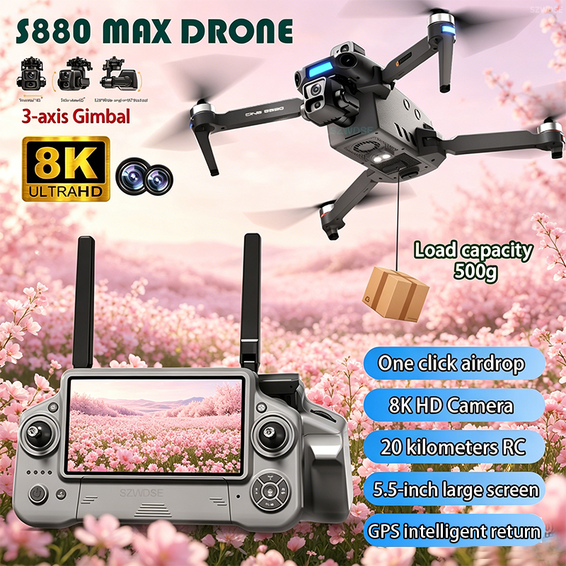 2026 New 8K Dual Camera Drone  - Drone Camera With Gimbal 评论和价格