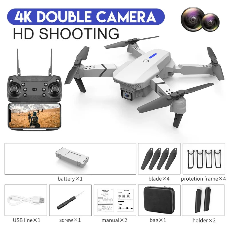 E88 ProIntelligent Folding Dro - Drone Camera Night Vision 评论和价格