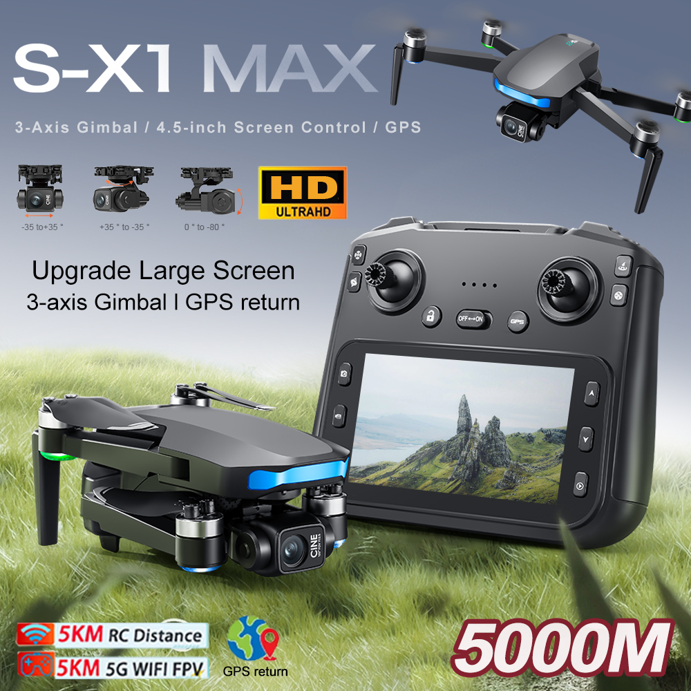 New S-X1 MAX Drone GPS 8K Prof - Drone Camera Hd 评论和价格